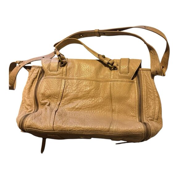 OLIVIA HARRIS Brown Leather Shoulder Bag/Crossbody - Military-ish Look - Picture 2 of 11